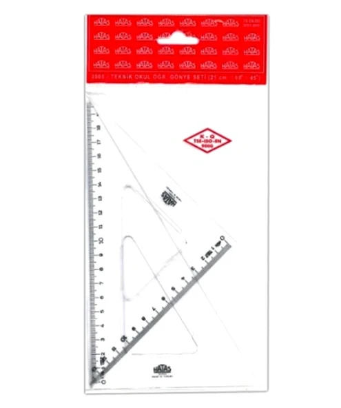 Hatas Gönye Seti 60-45X21Cm ürün görseli 1