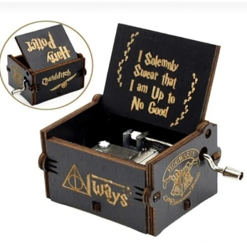 Harry Potter Ahşap Çevirmeli Müzik Kutusu - Resim 2