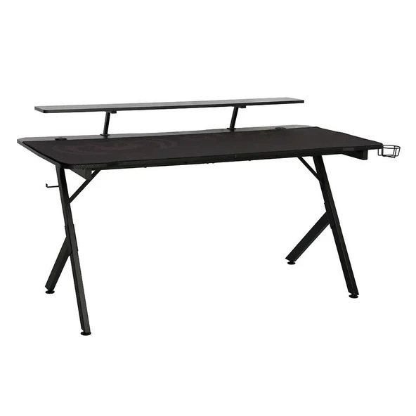 Ryze Castle Karbon Fiber RGB Gaming Masası - Siyah 160x80x76 cm ürün görseli