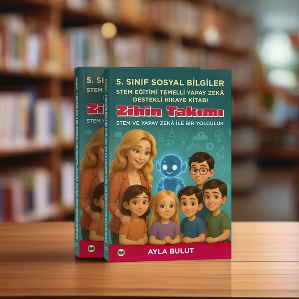 5. Sınıf Sosyal Bilgiler Stem Eğitimi Temelli Yapay Zeka Destekli Hikaye Kitabı - Ayla Bulut ürün görseli