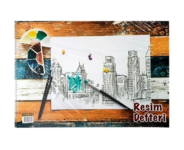 Resim Defteri Spiralli 25X35cm 15 Yaprak Karışık  - 4 adet ürün görseli 1