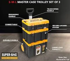 Süper Bag ASR-6036 Master Case S-S-L (3'lü Set) Prof Bag