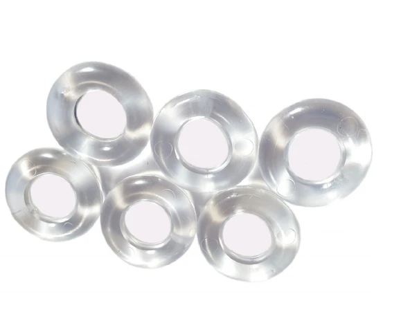 6 Lı Silikon Kapı Kolu Stoperi - Kapı Tamponu - Resim 2