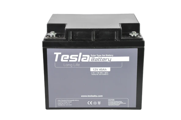 TESLA 12V 40AH SOLAR JEL AKÜ (YENİ ÜRETİM) - 3