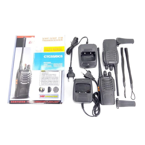 Valkyrie BF999S 5W VOX UHF/VHF CTCSS/DCS 2'li El Telsiz Seti Kulaklıklı - 12