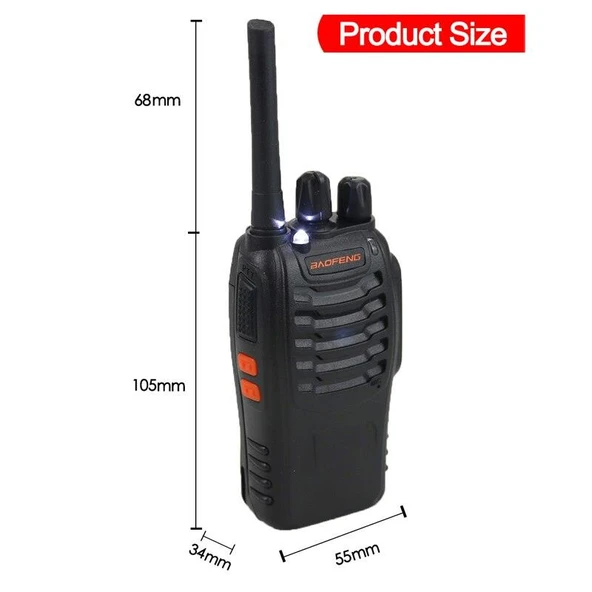 Valkyrie BF999S 5W VOX UHF/VHF CTCSS/DCS 2'li El Telsiz Seti Kulaklıklı - 6