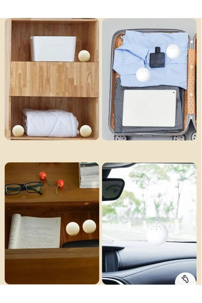 6 Lı Koku Giderici Top Ayakkabı Çamaşır Sepeti Çamaşır Dolabı Koku Giderici Fresh - Resim 3