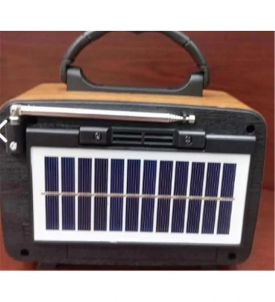 Everton RT-848 Nostaljik Görünümlü USB Bluetooth Destekli Solar Panelli Şarjlı - 2