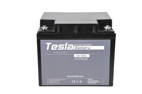 TESLA 12V 45AH SOLAR JEL AKÜ (YENİ ÜRETİM) - 3