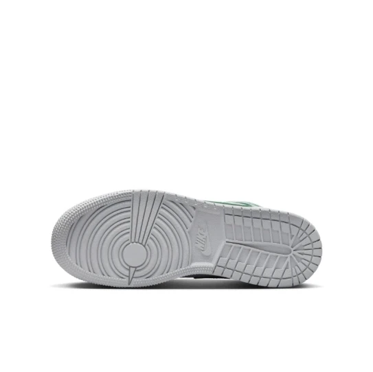 Air Jordan 1 Mid Gs Çocuk Beyaz Basketbol Ayakkabısı - Resim 4