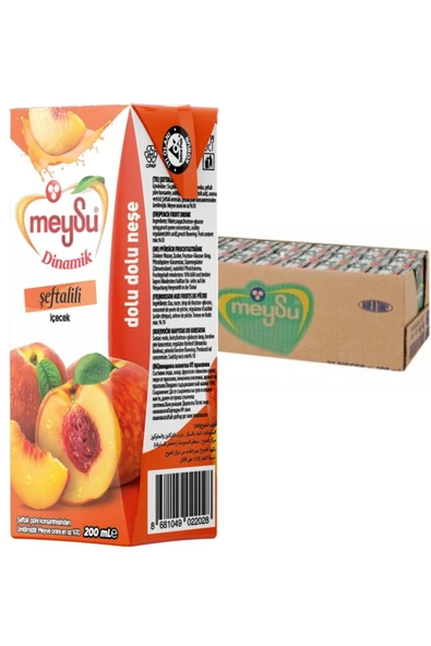 Meysu Şeftali Dinamik Meyve Suyu 200 Ml 27'li 1 Koli ürün görseli
