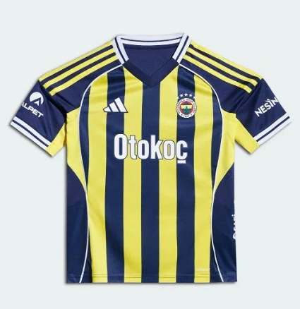 Fenerbahçe Orijinal Lisanslı Fenerbahçe 2025/26 Çubuklu Jr Forma