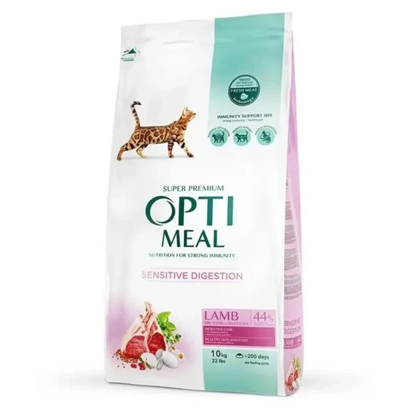 Optimeal Kuzu Etli Kısır Yetişkin Açık Kuru Kedi Maması 1 Kg ürün görseli