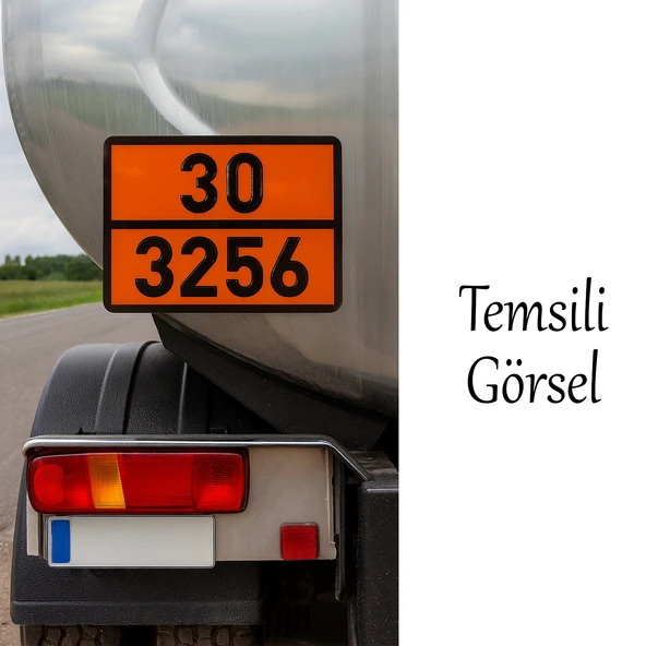 Metal 40x30 cm Levha (1 Adet) 30-3256 Yanıcı 60° Parlama Yapan Sıvılar Tehlikeli Madde Uyarısı - Resim 4