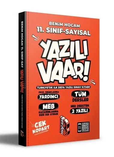 11.Sınıf Sayısal Yazılı Vaar Tüm Dersler Benim Hocam