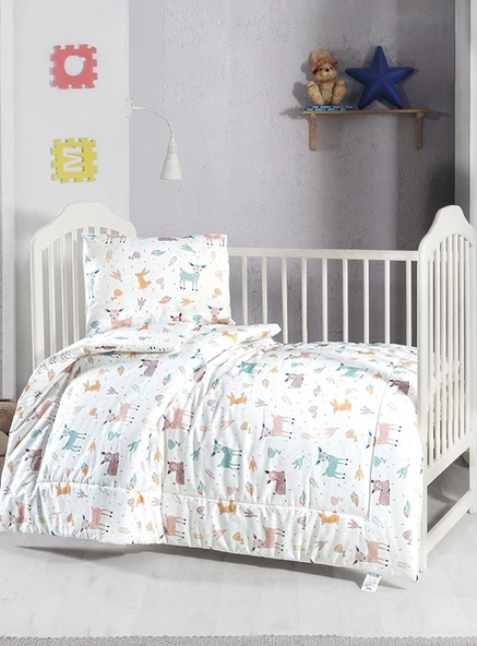 La Notte Ranforce Bebe Nevresim Takımı Geyik