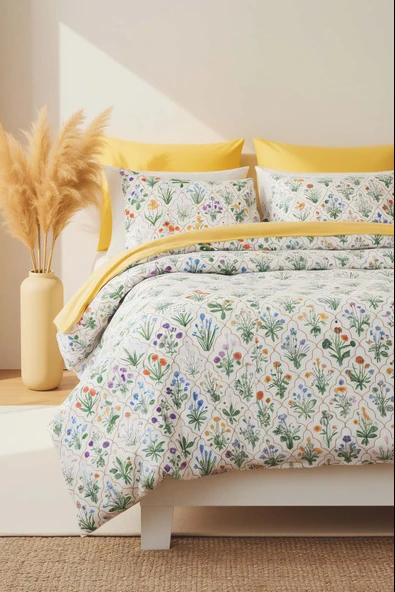 Rivaİstanbul Sonya Çift Kişilik Nevresim Takımı Pamuklu ürün görseli 1