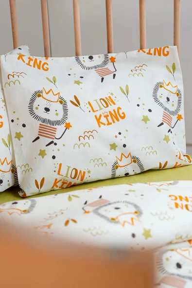 Cotton Collection %100 Pamuk Bebek Nevresim Takımı Lion - 5