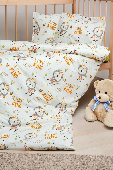 Cotton Collection %100 Pamuk Bebek Nevresim Takımı Lion - 2