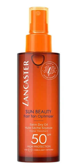 Lancaster Sun Beauty Satin Dry Oil Spf 50 150 Ml Vücut için Güneş Koruyucu Kuru Yağ