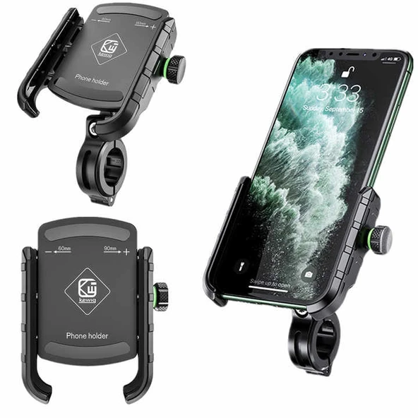 Motosiklet Bisiklet Telefon Tutucu Gidon ve Ayna Aparatlı