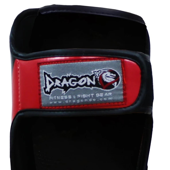 DragonDo 40716-P Kaval Ayak Koruyucu Kırmızı Kick Boks Kaval Koruyucu - Resim 5