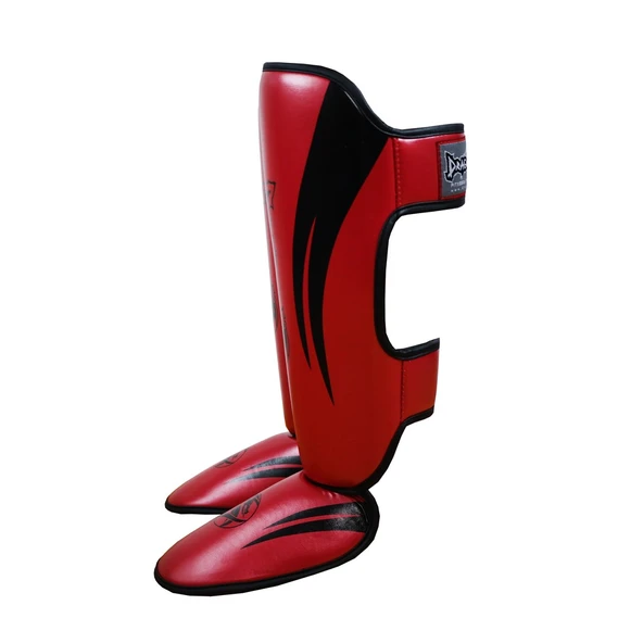 DragonDo 40716-P Kaval Ayak Koruyucu Kırmızı Kick Boks Kaval Koruyucu - Resim 3