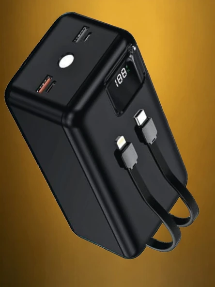 50.000 mAh 22.5W Powerbank Hızlı Şarj Destekli Dijital Ekran Göstergeli - 3