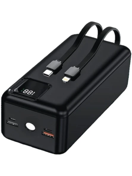 50.000 mAh 22.5W Powerbank Hızlı Şarj Destekli Dijital Ekran Göstergeli