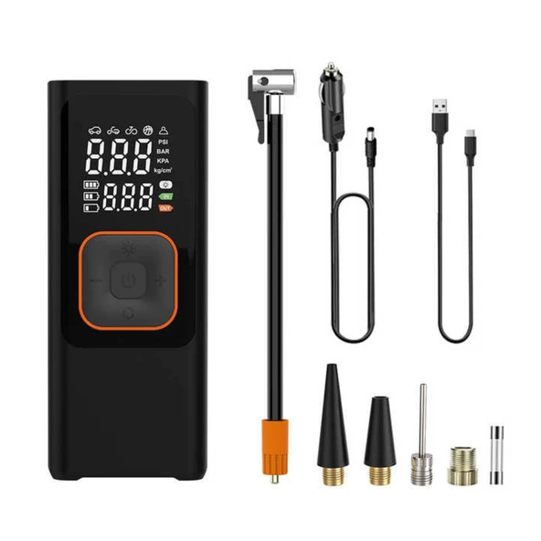 150 PSİ Elektrikli Lastik Hava Pompası Çantalı Hava Komprasörü - 3