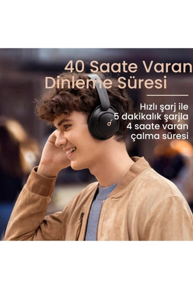 Anker Soundcore Life Q30 Bluetooth Kablosuz Kulaklık - ANC - Midnight Blue - A3028 - 3