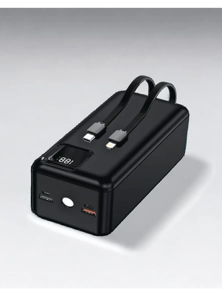 50.000 mAh 22.5W Powerbank Hızlı Şarj Destekli Dijital Ekran Göstergeli - 4