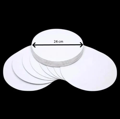 Turta Mendili / Pasta Altlığı Beyaz Yuvarlak 24 cm 10 adet ürün görseli