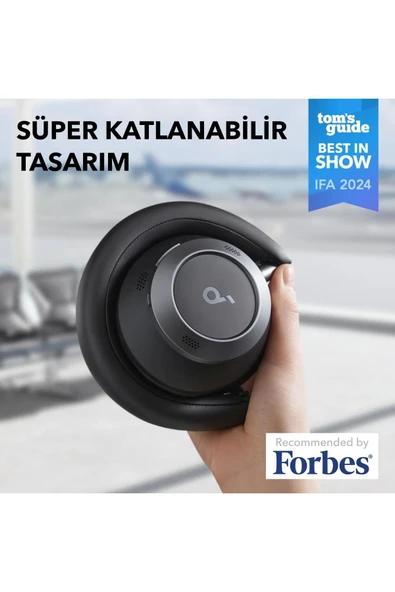 Anker Soundcore Space One Pro Katlanabilir Kulak Üstü Bluetooth Kulaklık Siyah - A3062 - 2