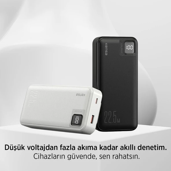 10.000 mAh Powerbank 22.5W Hızlı Şarj Destekli Siyah Renk - 8