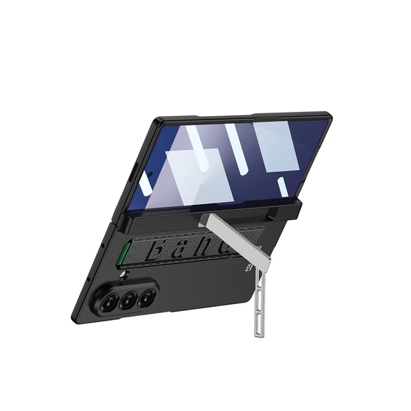 Galaxy Z Fold 7 Kılıf Zore Kıpta KPT-01 Standlı Kapak - 11