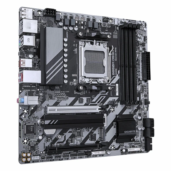 Gigabyte B850M DS3H DDR5 (8200MHz)OC M.2 HDMI/DP/USB-C PCIe 5.0 AM5 mATX Anakart - 3