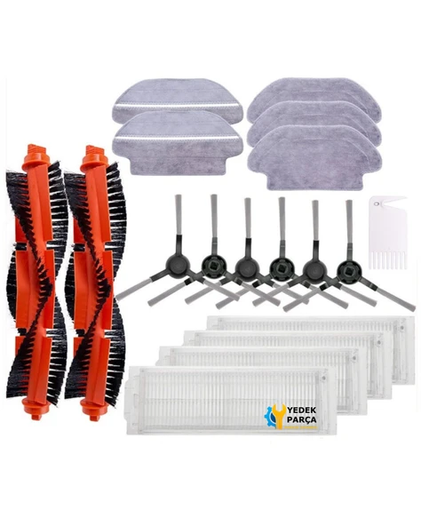 Mi Robot Vacuum Mop Pro Uyumlu 4 Parça Set ürün görseli 1