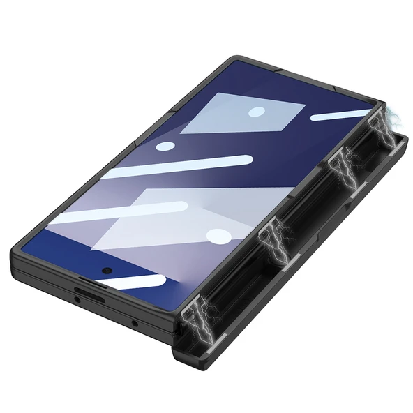 Galaxy Z Fold 7 Kılıf Zore Kıpta KPT-01 Standlı Kapak - 5