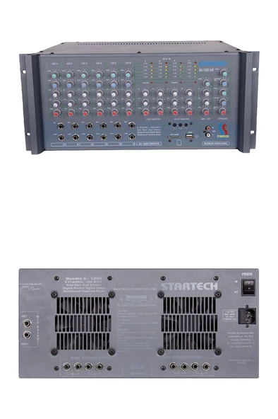 Startech Quadro Q6-1200 USB 4x300W 4 Çıkışlı Power Mixer Anfi - Resim 2