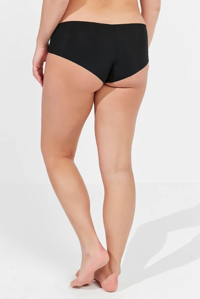 #İzbırakmaz Smooth Siyah Hipster Külot - Resim 5