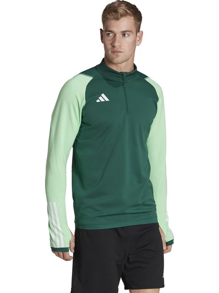 adidas TIRO23 C Tr Top Erkek Futbol Uzun Kollu Antrenman Üstü HU1308 Yeşil ürün görseli 1