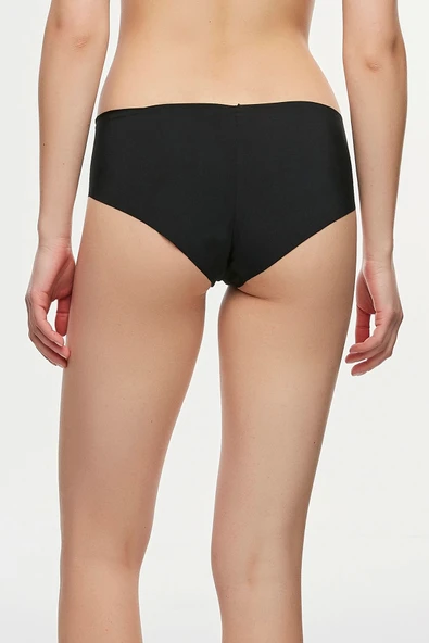 #İzbırakmaz Smooth Siyah Hipster Külot - Resim 3