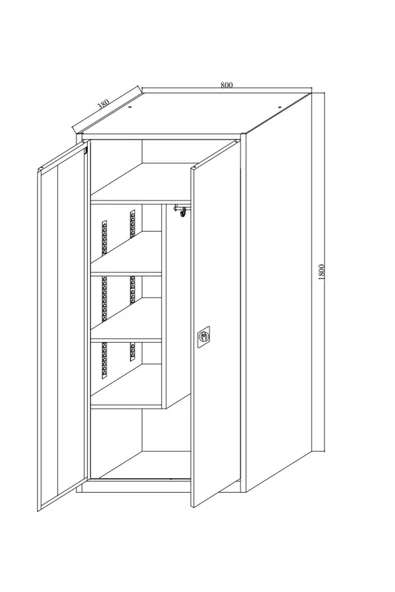 TEMİZLİK DOLABI, KİLER, SOYUNMA, İŞÇİ SOYUNMA DOLABI - Resim 4