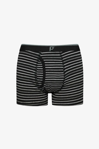 Erkek Pamuklu Thin Stripe 3lü Çok Renkli Boxer - Resim 2