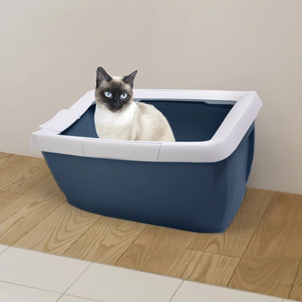 Imac Funny Kedi Tuvaleti Yeşil/beyaz 65x47,5x33cm ürün görseli