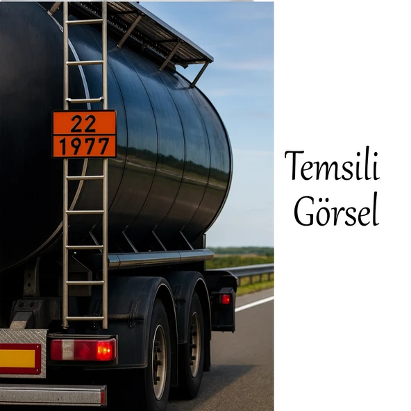 Metal 40x30 cm Levha (1 Adet) 22-1977 Likit Azot Uyarı Levhası Alüminyum Taşımacılık Tehlikeli Madde - Resim 4