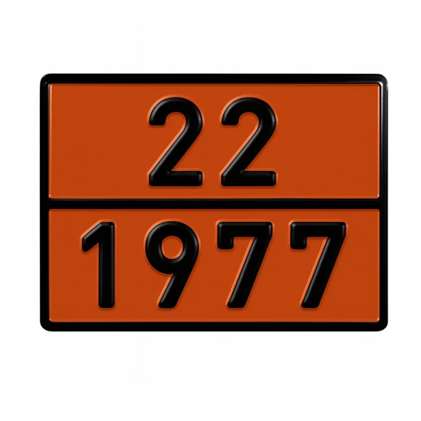 Metal 40x30 cm Levha (1 Adet) 22-1977 Likit Azot Uyarı Levhası Alüminyum Taşımacılık Tehlikeli Madde ürün görseli