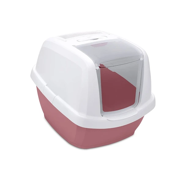 Imac Maddy Junıor Kapalı Kedi Tuvaleti Pembe/beyaz 57x43x41cm ürün görseli