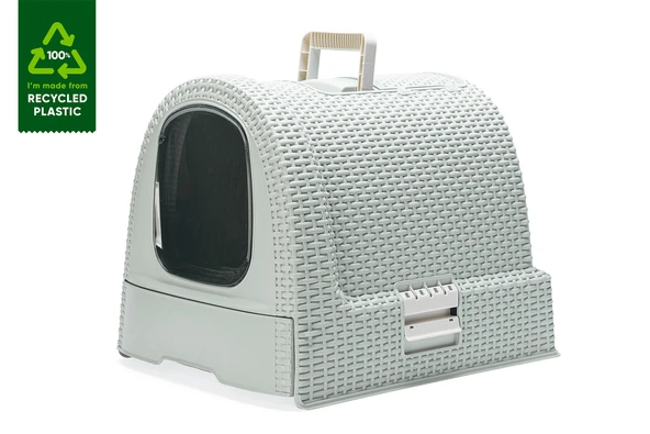 Karlıe Altı Çekmeceli Plastik Kedi Tuvaleti Gri (51x38,5x39,5) ürün görseli